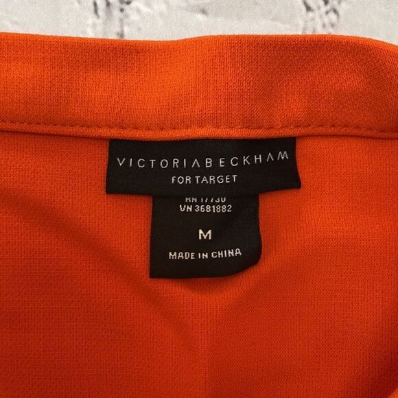 Orange Skirt with Scallop Trim Pocket- Vintage Mid-Century Look - Picture 9 of 13